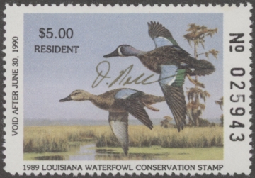 Picture of 1989 Louisiana Duck Stamp - First of State MNH VF