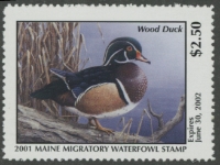 Scan of 2001 Maine Duck Stamp MNH VF