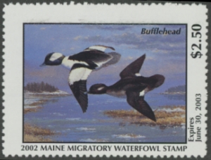 Scan of 2002 Maine Duck Stamp MNH VF
