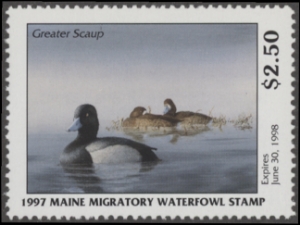 Scan of 1997 Maine Duck Stamp MNH VF