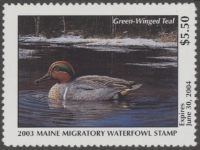 Scan of 2003 Maine Duck Stamp MNH VF