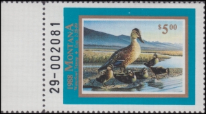 Scan of 1988 Montana Duck Stamp