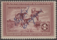 Scan of RW2 1935 Duck Stamp  Used Fine