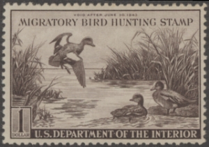 Scan of RW9 1942 Duck Stamp  MNH F-VF