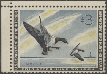 Picture of RW30 1963 Duck Stamp  Unused, Faults F-VF