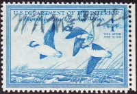 Scan of RW15 1948 Duck Stamp  Used Fine