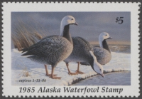 Scan of 1985 Alaska Duck Stamp - First of State MNH VF