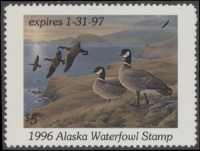 Scan of 1996 Alaska Duck Stamp MNH VF