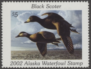 Scan of 2002 Alaska Duck Stamp MNH VF