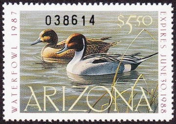 Picture of 1987 Arizona Duck Stamp - First of State MNH VF