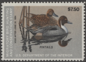 Scan of RW50 1983 Duck Stamp  MNH F-VF