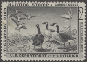 Scan of RW25 1958 Duck Stamp  MLH VF