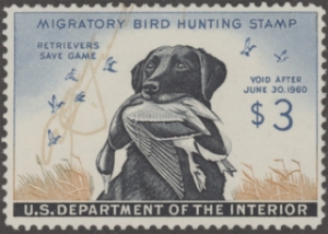 Scan of RW26 1959 Duck Stamp  Used F-VF