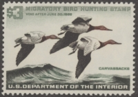Scan of RW32 1965 Duck Stamp  MNH F-VF