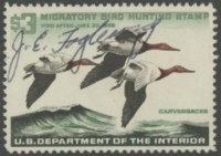 Scan of RW32 1965 Duck Stamp  Used F-VF