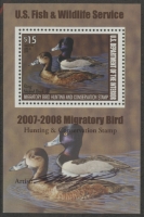 Scan of RW74B 2007 Duck Stamp  MNH F-VF