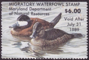 Scan of 1988 Maryland Duck Stamp MNH VF