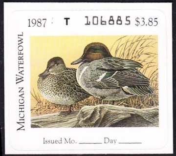 Picture of 1987 Michigan Duck Stamp MNH F-VF