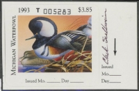 Scan of 1993 Michigan Duck Stamp MNH VF SBA