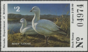 Scan of 1989 Nevada Duck Stamp MNH VF