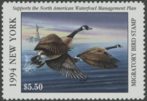 Scan of 1994 New York Duck Stamp MNH VF