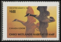 Scan of 1989 Ohio Duck Stamp MNH VF