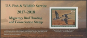 Scan of RW84A 2017 Duck Stamp  MNH VF