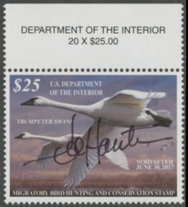 Scan of RW83 2016 Duck Stamp  NH,SBA VF