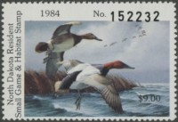 Scan of 1984 North Dakota Duck Stamp MNH VF