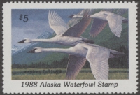 Scan of 1988 Alaska Duck Stamp MNH VF