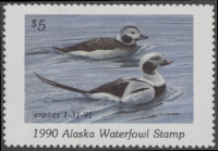 Scan of 1990 Alaska Duck Stamp MNH VF