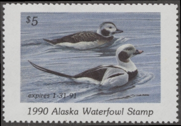 Scan of 1990 Alaska Duck Stamp MNH VF