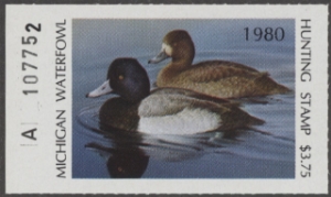 Scan of 1980 Michigan Duck Stamp MNH VF