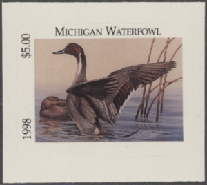 Scan of 1998 Michigan Duck Stamp MNH VF