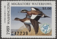 Scan of 1989 Washington Duck Stamp MNH VF