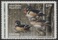 Scan of 1999 Arkansas Duck Stamp MNH VF