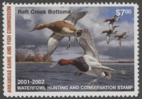 Scan of 2001 Arkansas Duck Stamp MNH VF