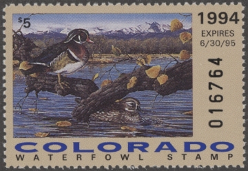 Scan of 1994 Colorado Duck Stamp MNH VF