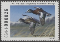 Scan of 1991 Idaho Duck Stamp MNH VF