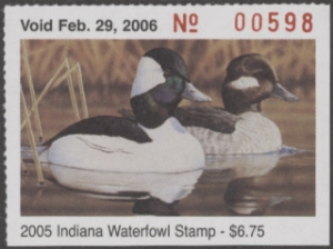 Scan of 2005 Indiana Duck Stamp MNH VF