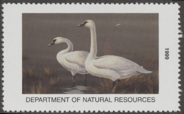 Scan of 1999 Iowa Duck Stamp MNH Faults