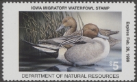 Scan of 1998 Iowa Duck Stamp MNH VF