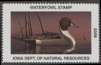 Scan of 2009 Iowa Duck Stamp MNH VF