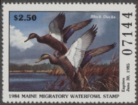Scan of 1984 Maine Duck Stamp - First of State MNH VF