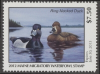 Scan of 2012 Maine Duck Stamp MNH VF
