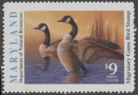 Scan of 2011 Maryland Duck Stamp MNH VF