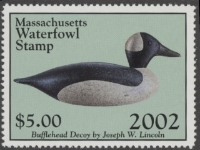 Scan of 2002 Massachusetts Duck Stamp MNH VF