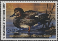 Scan of 1995 Minnesota Duck Stamp MNH VF