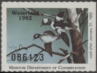Scan of 1982 Missouri Duck Stamp MNH VF