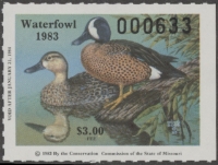 Scan of 1983 Missouri Duck Stamp MNH VF